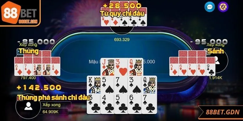 Cách sắp xếp bài chuẩn trong mậu binh online hiệu quả nhất